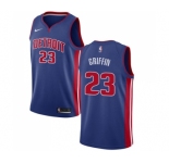 Men's Nike Detroit Pistons #23 Blake Griffin Swingman Royal Blue NBA Jersey - Icon Edition