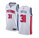 Men's Nike Detroit Pistons #31 Caron Butler Swingman White Home NBA Jersey - Association Edition
