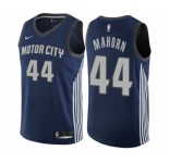 Men's Nike Detroit Pistons #44 Rick Mahorn Swingman Navy Blue NBA Jersey - City Edition