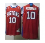 nba detroit pistons #10 rodman red[swingman]