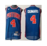nba detroit pistons #4 joe dumars throwback blue