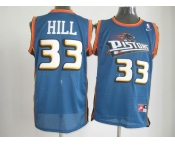nike nba detroit pistons #33 hill blue[nike]