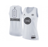 Women Nike Detroit Pistons #0 Andre Drummond White NBA Jordan Swingman 2018 All-Star Game Jersey