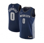 Youth Nike Detroit Pistons #0 Andre Drummond Swingman Navy Blue NBA Jersey - City Edition