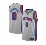 Youth Nike Detroit Pistons #0 Andre Drummond Swingman Silver NBA Jersey Statement Edition