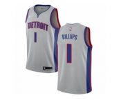 Youth Nike Detroit Pistons #1 Chauncey Billups Authentic Silver NBA Jersey Statement Edition