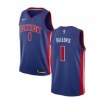 Youth Nike Detroit Pistons #1 Chauncey Billups Swingman Royal Blue Road NBA Jersey - Icon Edition
