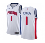 Youth Nike Detroit Pistons #1 Chauncey Billups Swingman White Home NBA Jersey - Association Edition