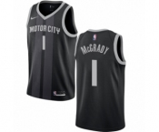 Youth Nike Detroit Pistons #1 Tracy McGrady Swingman Black NBA Jersey - City Edition