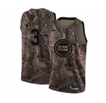 Youth Nike Detroit Pistons #3 Ben Wallace Swingman Camo Realtree Collection NBA Jersey