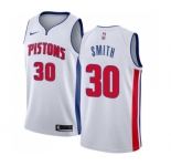 Youth Nike Detroit Pistons #30 Joe Smith Swingman White Home NBA Jersey - Association Edition