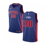 Youth Nike Detroit Pistons #30 Jon Leuer Swingman Royal Blue Road NBA Jersey - Icon Edition