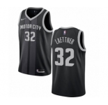 Youth Nike Detroit Pistons #32 Christian Laettner Swingman Black NBA Jersey - City Edition
