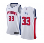 Youth Nike Detroit Pistons #33 Grant Hill Swingman White Home NBA Jersey - Association Edition