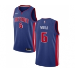 Youth Nike Detroit Pistons #6 Terry Mills Swingman Royal Blue Road NBA Jersey - Icon Edition