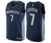 Youth Nike Detroit Pistons #7 Stanley Johnson Swingman Navy Blue NBA Jersey - City Edition