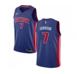 Youth Nike Detroit Pistons #7 Stanley Johnson Swingman Royal Blue Road NBA Jersey - Icon Edition