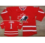2010 Team Canada #1 Luongo Red