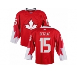 Men Adidas Team Canada #15 Ryan Getzlaf Red 2016 World Cup Ice Hockey Jersey