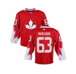 Men Adidas Team Canada #63 Brad Marchand Red 2016 World Cup Ice Hockey Jersey