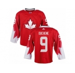 Men Adidas Team Canada #9 Matt Duchene Red 2016 World Cup Ice Hockey Jersey