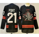 Men's Canada Hockey #21 Brayden Point Black Stitched Jersey