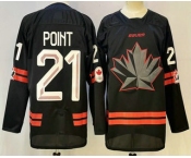 Men's Canada Hockey #21 Brayden Point Black Stitched Jersey