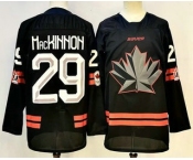 Men's Canada Hockey #29 Nathan MacKinnon Black Stitched Jersey