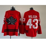 Men's Canada Hockey #43 Tom Wilson Red Stitched Jersey