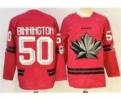 Men's Canada Hockey #50 Connor McDavid Red Stitched Jersey