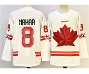 Men's Canada Hockey #8 Cale Makar White Stitched Jersey