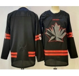 Men's Canada Hockey Blank Black Stitched Jersey