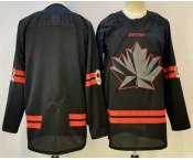 Men's Canada Hockey Blank Black Stitched Jersey