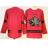 Men's Canada Hockey Blank Red Stitched Jersey