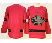 Men's Canada Hockey Blank Red Stitched Jersey