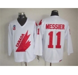 NHL Team Canada Olympic #11 Messier white jerseys