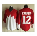 Olympic CA. #12 Canada RedWhite 1972 Commemorative CCM Stitched NHL Jersey