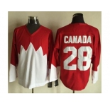 Olympic CA. #28 Canada RedWhite 1972 Commemorative CCM Stitched NHL Jersey