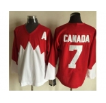 Olympic CA. #7 Canada RedWhite 1972 Commemorative CCM Stitched NHL Jersey