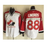 Team CA. #88 Eric Lindros White Red Nike Throwback Stitched NHL Jersey
