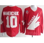 Team Canada #10 Hawerchuk Throwback red