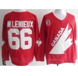 Team Canada #66 M.Lemieux Throwback Red