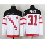 nhl jerseys team canada #31 price white[100 th]