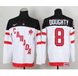 nhl jerseys team canada #8 doughty white[100 th]