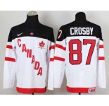 nhl jerseys team canada #87 crosby white[100 th]