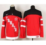 nhl jerseys team canada blank red[100 th]