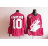 nhl jerseys team canada olympic #10 hawerchuk m&n red[hawerchuk]