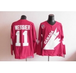 nhl jerseys team canada olympic #11 messier m&n red