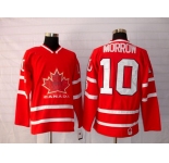nhl team canada #10 morrow 2010 olympic red