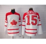 nhl team canada #15 heatley 2010 olympic white